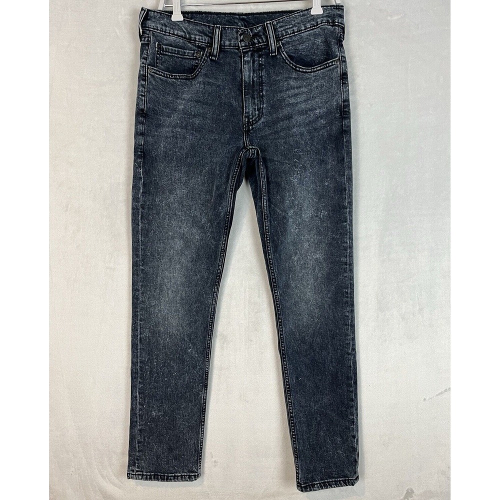 LEVI'S 511 Jean Men 34x32 Black Wash Slim Fit Supernova-Stretch Tapered Preppy
